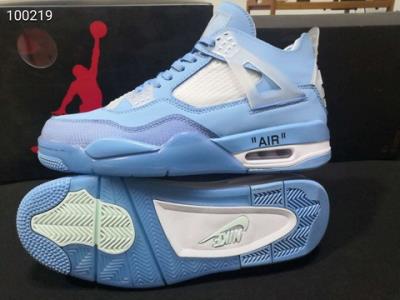 cheap quality Off-White x Air Jordan AJ4 Retro Cream-Sail Model No. 377